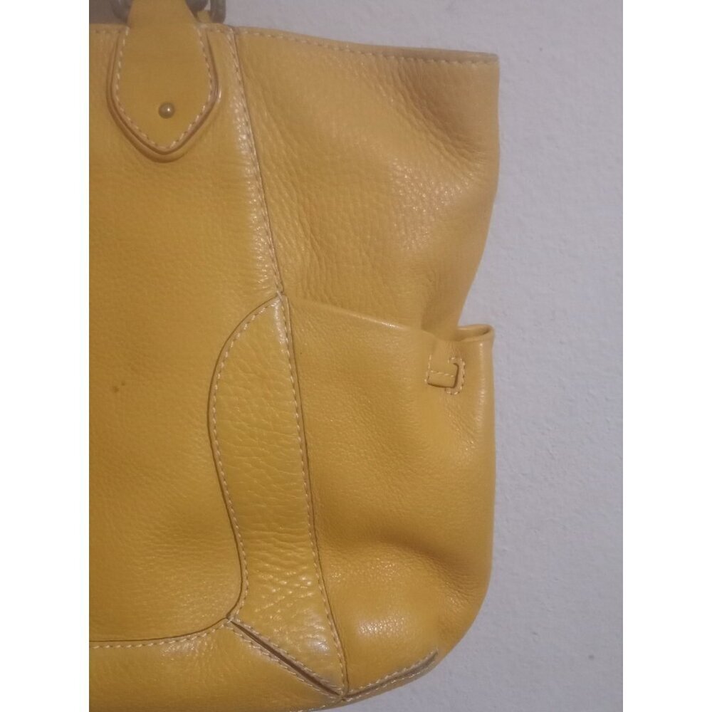 Beautiful Cole Haan Tan Brown Soft Leather Shoulder Handbag w/Double Handles - Picture 5 of 11